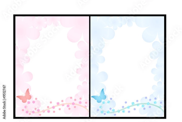 Obraz 2 romantic backgrounds