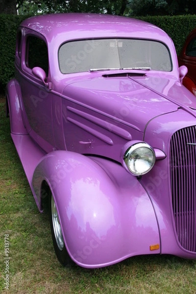 Obraz purple classic car