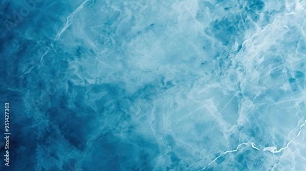 Obraz Serene Blue Abstraction, a tranquil canvas of soft blue hues, enhanced by delicate textures and understated elements, inviting calm and introspection in simplicity.