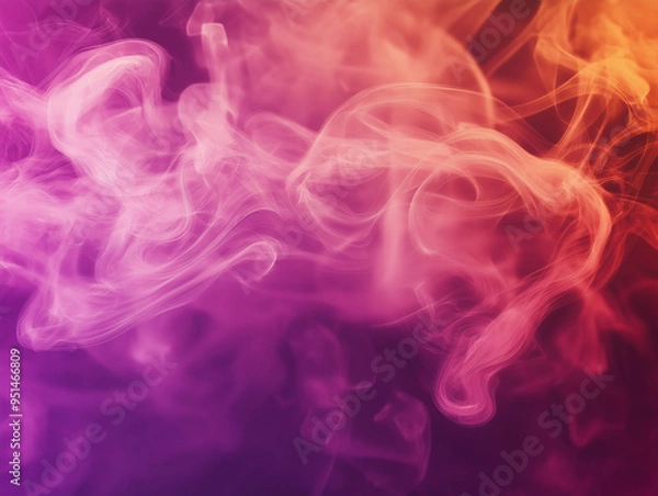 Fototapeta A high quality smoke background with swirling pastel and vibrant smoke patterns