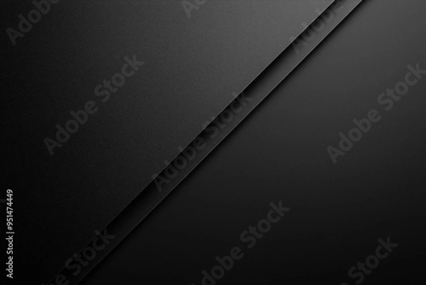 Fototapeta 3D techno abstract black background of lines and stripes, geometric shape, banner