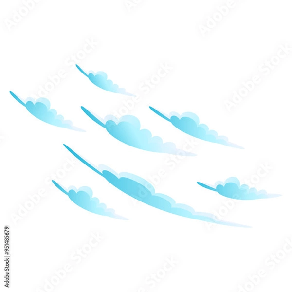 Fototapeta Cloud Illustration Border Decoration