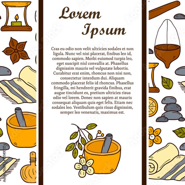 Fototapeta Ayurveda vector concept