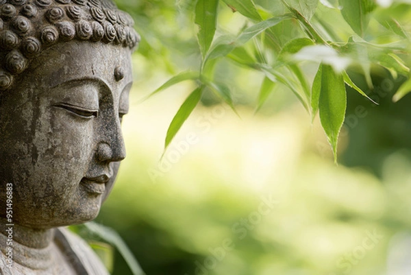 Obraz Buddha statue. AI generative.