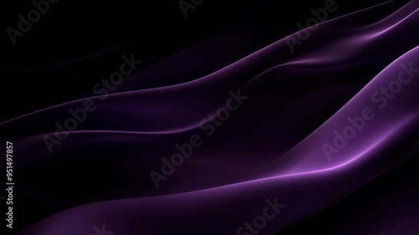 Obraz Dark Purple Black Gradient Abstract Background.