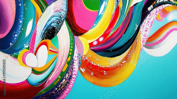 Fototapeta Abstract colorful background