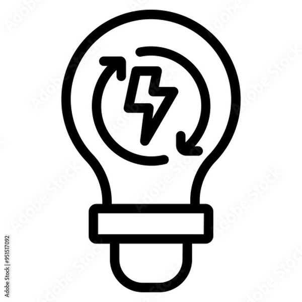 Obraz Bulb energy light