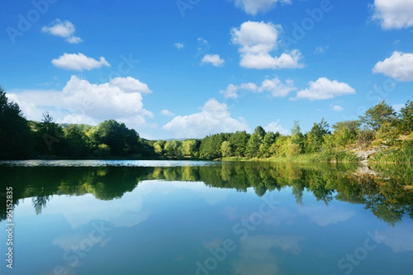 Obraz Mountain lake landscape
