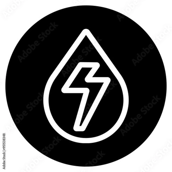 Obraz Drop eco electricity