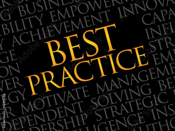 Fototapeta Best Practice word cloud, business concept