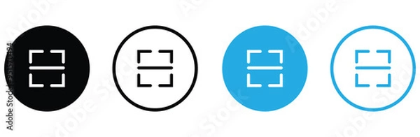 Obraz scanner, QR code scanner icons vector 