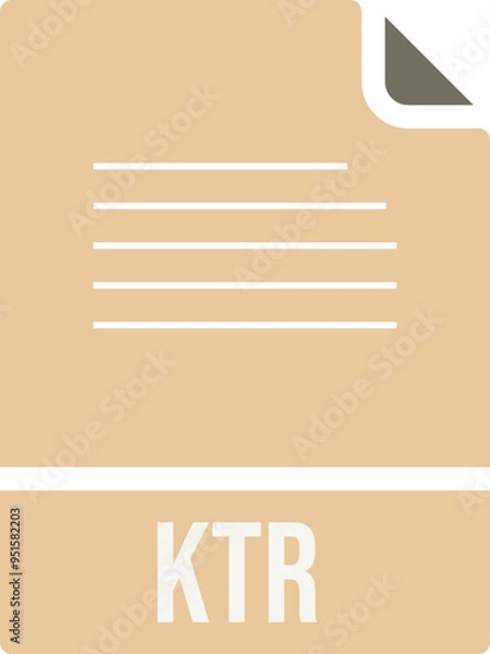 Fototapeta KTR ip file icon fill rounded corners