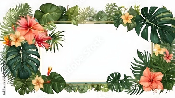 Fototapeta framework for invitation or congratulation