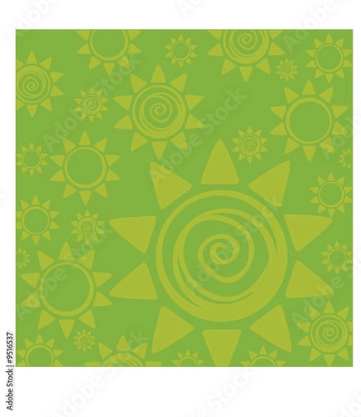 Obraz Green Sun Patterns