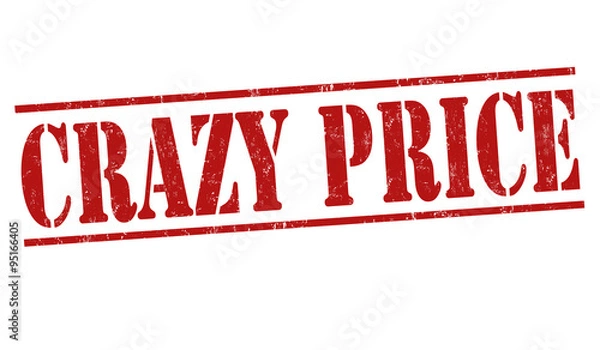 Fototapeta Crazy price stamp