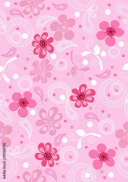 Fototapeta Abstract colorful background . Floral