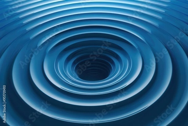 Fototapeta ripple of change abstract concentric circles expanding from a central point symbolizing the farreaching impact of small acts of social responsibility vector illustration