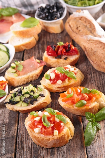 Fototapeta brushetta