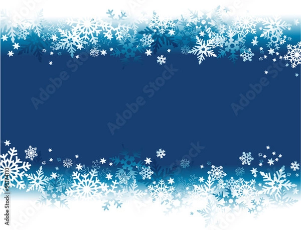 Obraz Winter background with snowflakes