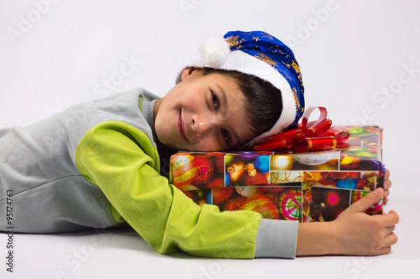Obraz boy and gift