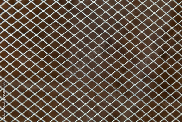 Fototapeta metal steel construction mesh as background