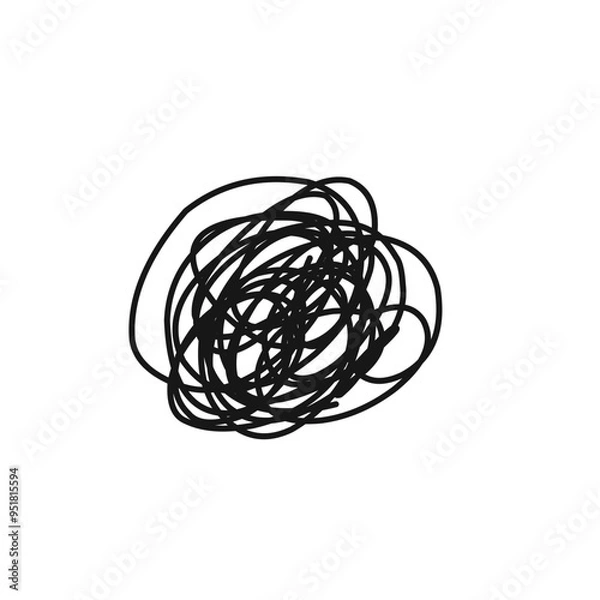 Fototapeta abstract tangled thread