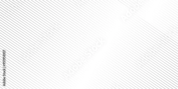 Obraz Vector abstract geometric stripe diagonal black and white gradient line. minimal futuristic diagonal irregular line then curve grid oblique pattern background.	
