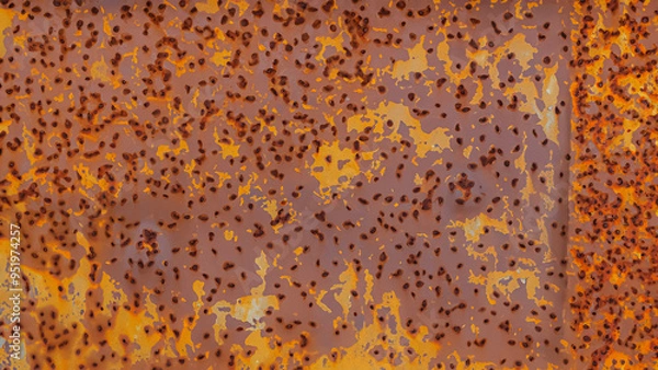 Obraz oxidation pattern on iron
