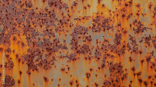 Obraz pitted steel with rust