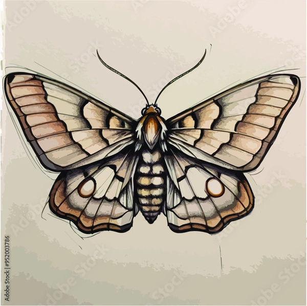 Obraz moth sketch