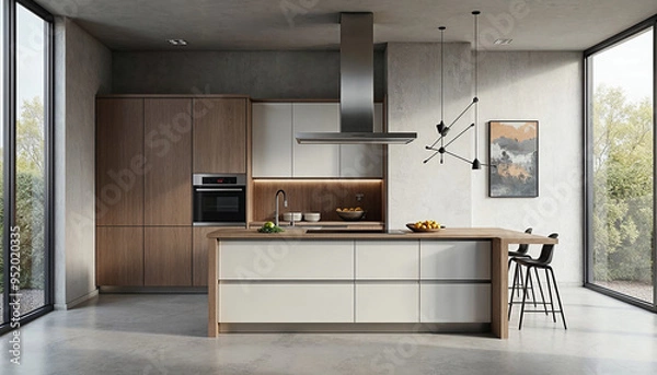 Fototapeta modern kitchen interior