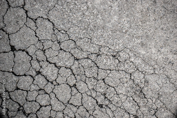 Obraz Crack texture of rough asphalt