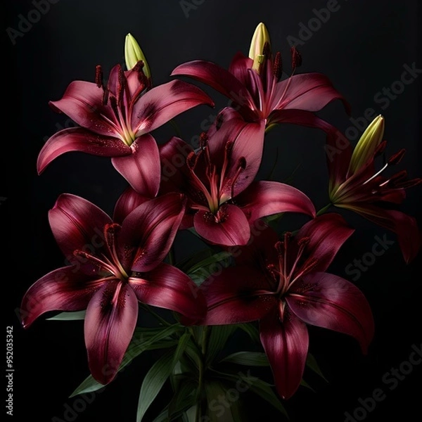 Fototapeta maroon lily