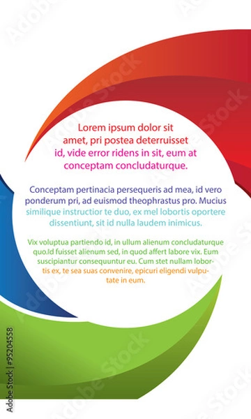 Fototapeta Circular infographic