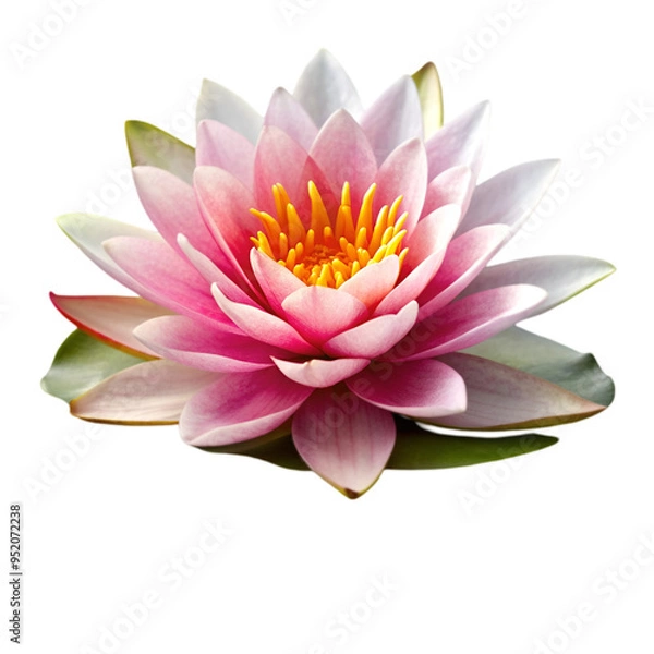Fototapeta Water lily isolated on transparent background