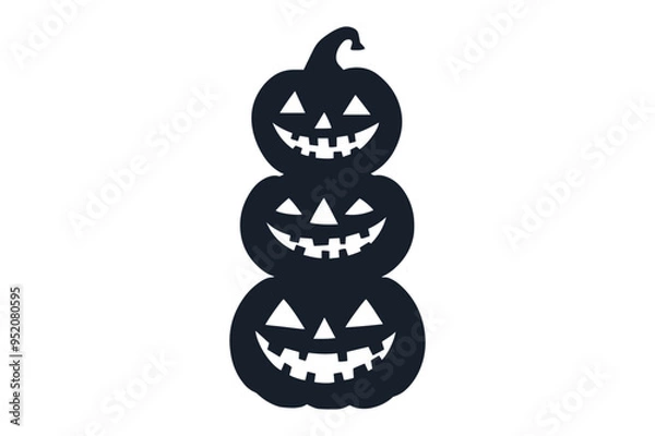 Obraz Halloween pumpkin vector cut file