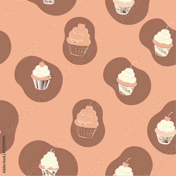 Obraz Ice-cake pattern