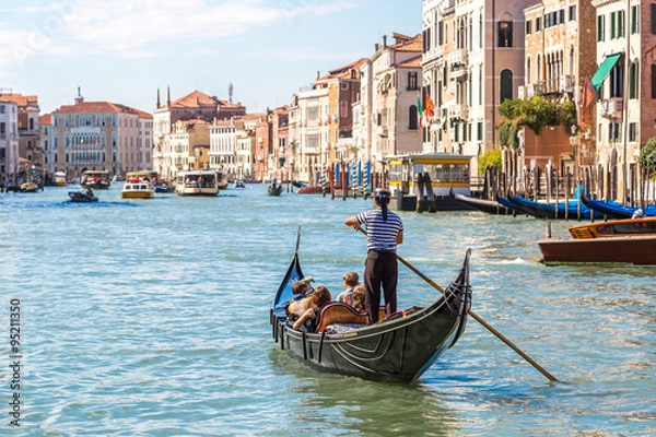 Fototapeta Gondola na Canal Grande w Wenecji