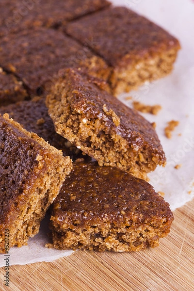 Fototapeta Traditional Yorkshire Parkin for Bonfire Night