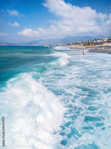 Obraz Waves on the Mediterranean Sea
