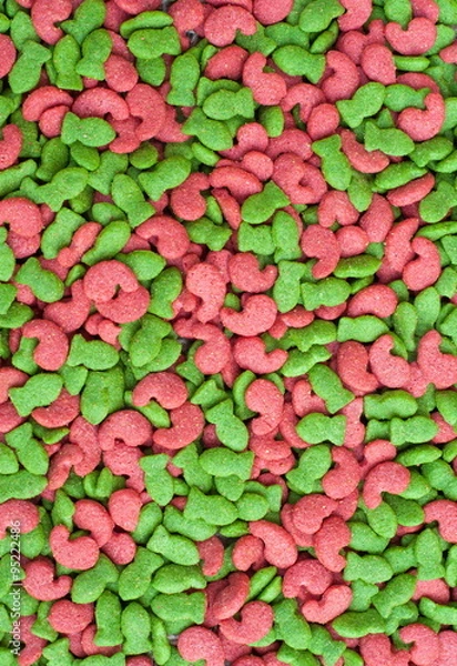 Obraz Pet food background, background pattern