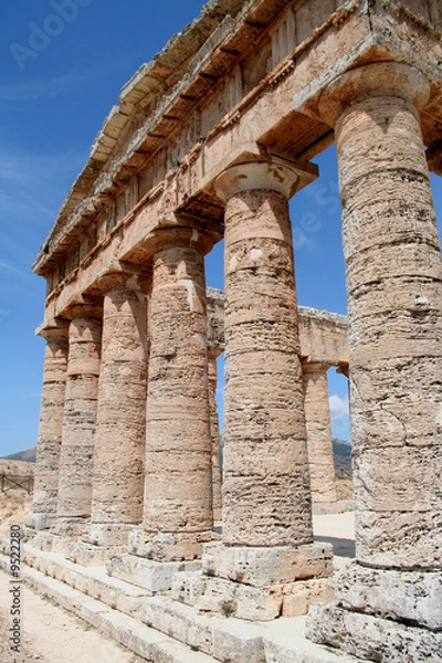 Fototapeta temple de Segeste, Sicile