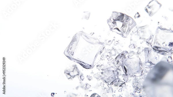 Obraz Crystal clear ice cubes 