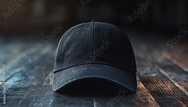 Obraz blank sport cap mockup with attractive background generated by AI
