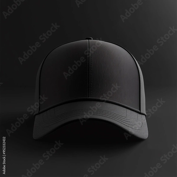 Fototapeta blank sport cap mockup with attractive background generated by AI