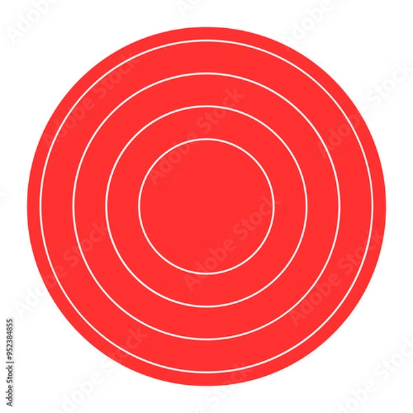 Fototapeta Red Circle Round Target Spiral Design Elements