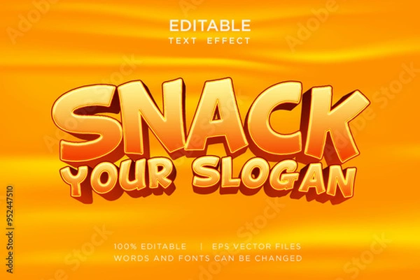 Obraz food editable text effect