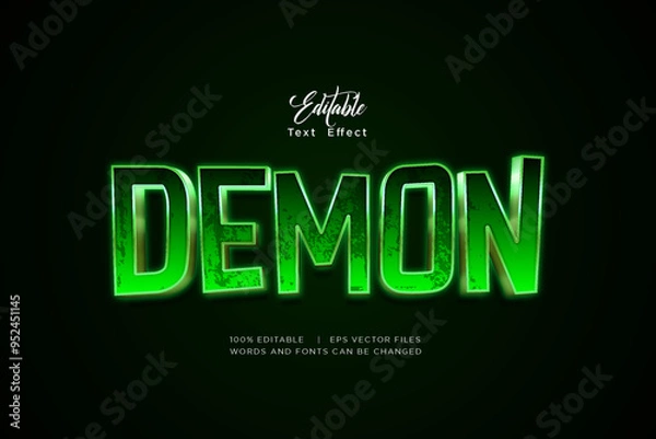 Obraz halloween text effect	