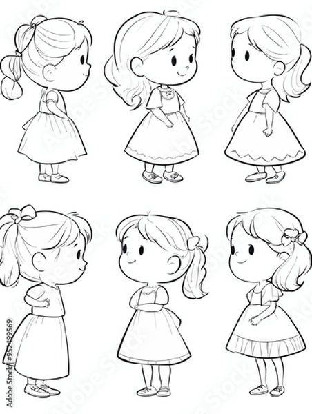 Fototapeta Coloring Book 