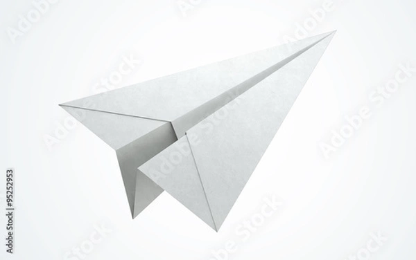 Obraz Latający papierowy samolot